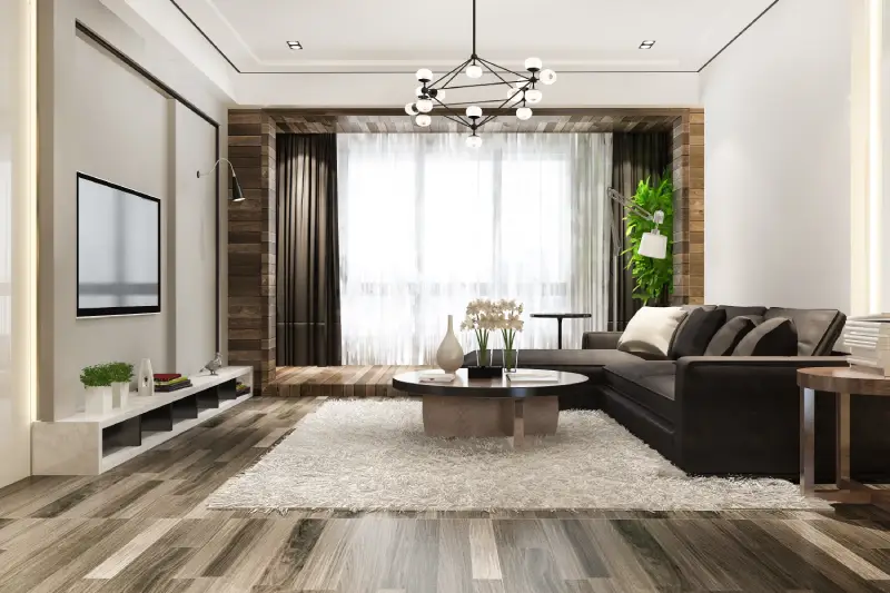 Schedule Comprehensive Inspections 3d rendering loft luxury living room with bookshelf